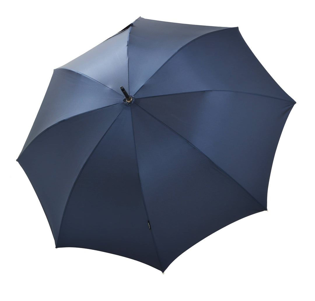 Bugatti Knight AC Automatic Stick Umbrella with Wooden Handle Navy