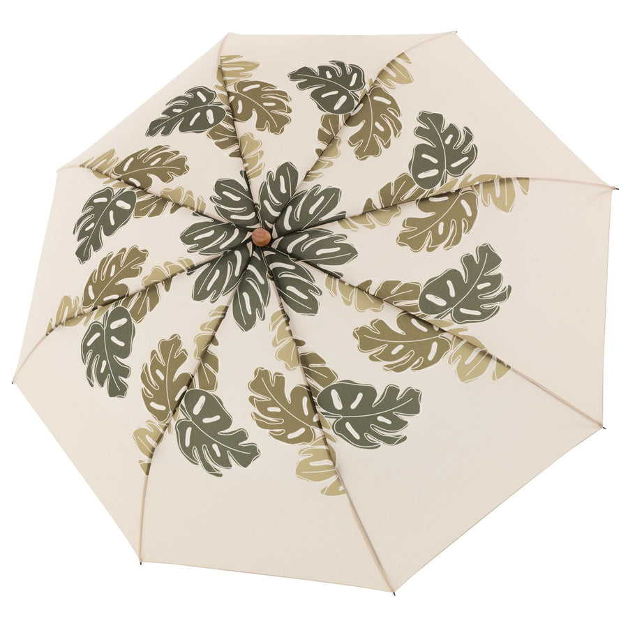 Doppler Nature Long Automatic Sustainable Stick Umbrella Choice Beige – Doppler umbrellas UK